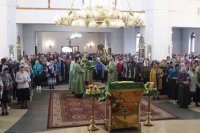 23-Божественная Литургия в день Вербного воскресения в главном храме Восточного Казахстана
