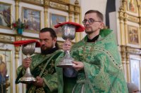 36-Божественная Литургия в день Вербного воскресения в главном храме Восточного Казахстана