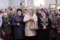 44-Божественная Литургия в день Вербного воскресения в главном храме Восточного Казахстана