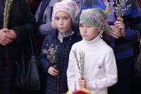 46-Божественная Литургия в день Вербного воскресения в главном храме Восточного Казахстана