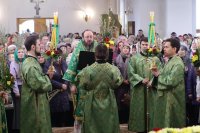 49-Божественная Литургия в день Вербного воскресения в главном храме Восточного Казахстана
