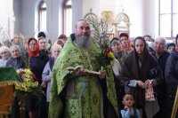 54-Божественная Литургия в день Вербного воскресения в главном храме Восточного Казахстана