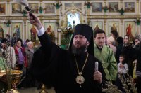 57-Божественная Литургия в день Вербного воскресения в главном храме Восточного Казахстана