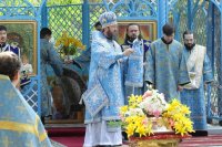 16-В воскресный день на Святом Ключе была совершена  праздничная Божественная Литургия