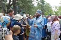 80-В воскресный день на Святом Ключе была совершена  праздничная Божественная Литургия