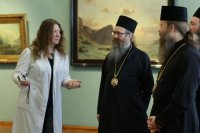 21-Митрополит Ростислав посетил Святой Ключ , Знаменско-Абалацкий женский монастырь и музей изобразительных искусств имени семьи Невзоровых города Семипалатинска