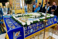 2-В канун праздника Успения Божией Матери епископ Амфилохий сослужил митрополиту Астанайскому и Казахстанскому Александру за всенощным бдением в главном храме Казахстана