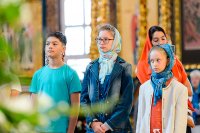 9-В канун праздника Успения Божией Матери епископ Амфилохий сослужил митрополиту Астанайскому и Казахстанскому Александру за всенощным бдением в главном храме Казахстана