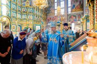 14-В канун праздника Успения Божией Матери епископ Амфилохий сослужил митрополиту Астанайскому и Казахстанскому Александру за всенощным бдением в главном храме Казахстана