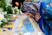 35-В канун праздника Успения Божией Матери епископ Амфилохий сослужил митрополиту Астанайскому и Казахстанскому Александру за всенощным бдением в главном храме Казахстана