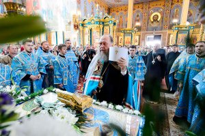 Управляющий Усть-Каменогорской и Семипалатинской епархией принял участие в торжествах, посвященных престольному празднику главного храма Казахстана