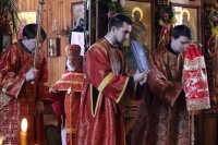 9-Божественная Литургия пасхальным чином в Покровском храме Усть-Каменогорска