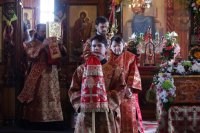 10-Божественная Литургия пасхальным чином в Покровском храме Усть-Каменогорска
