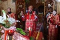 16-Божественная Литургия пасхальным чином в Покровском храме Усть-Каменогорска