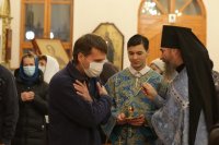 34-Служение епископа Амфилохия в канун праздника Введения во храм Пресвятой Богородицы