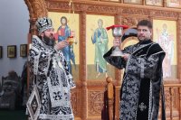 18-В среду первой седмицы Великого поста епископ Амфилохий возглавил служение Литургии Преждеосвященных Даров