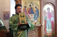 13-Служение епископа Амфилохия в канун праздника Святой Троицы