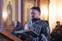16-Литургия Преждеосвященных Даров в Троицком монастырском  храме города Усть-Каменогорска