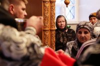 22-Литургия Преждеосвященных Даров в Троицком монастырском  храме города Усть-Каменогорска
