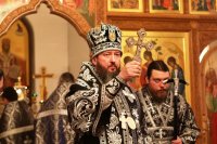 25-Литургия Преждеосвященных Даров в Троицком монастырском  храме города Усть-Каменогорска