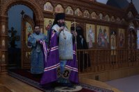 6-Служение епископа Амфилохия  в канун праздника Сретения Господа Бога  и Спаса нашего Иисуса Христа