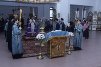 13-Служение епископа Амфилохия  в канун праздника Сретения Господа Бога  и Спаса нашего Иисуса Христа