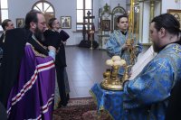 16-Служение епископа Амфилохия  в канун праздника Сретения Господа Бога  и Спаса нашего Иисуса Христа