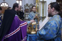 17-Служение епископа Амфилохия  в канун праздника Сретения Господа Бога  и Спаса нашего Иисуса Христа