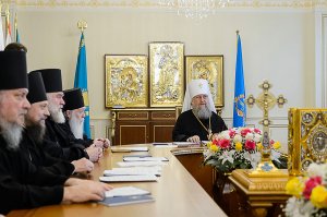 Управляющий Усть-Каменогорской епархией принял участие в первом в 2020 году заседании Синода Митрополичьего округа Русской Православной Церкви в Республике Казахстан