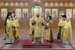 Служение епископа Амфилохия в Неделю всех русских святых