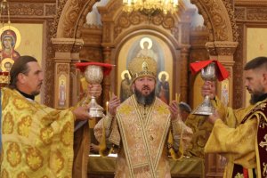 В день памяти преподобного Серафима Саровского епископ Амфилохий совершил Божественную Литургию в Андреевском кафедральном соборе