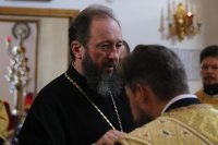 4-В день памяти преподобного Серафима Саровского епископ Амфилохий совершил Божественную Литургию в Андреевском кафедральном соборе