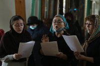 26-Епископ Амфилохийсовершил Божественную Литургию Преждеосвященных Даров в Воскресенском кафедральном соборе города Семипалатинска