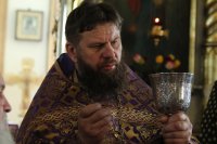 33-Епископ Амфилохийсовершил Божественную Литургию Преждеосвященных Даров в Воскресенском кафедральном соборе города Семипалатинска
