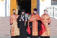 6-Пасхальная вечерня в Андреевском кафедральном соборе города Усть-Каменогорска