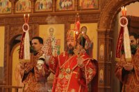 13-Пасхальная вечерня в Андреевском кафедральном соборе города Усть-Каменогорска