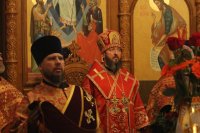 19-Пасхальная вечерня в Андреевском кафедральном соборе города Усть-Каменогорска