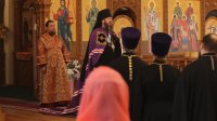 33-Пасхальная вечерня в Андреевском кафедральном соборе города Усть-Каменогорска