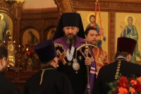 41-Пасхальная вечерня в Андреевском кафедральном соборе города Усть-Каменогорска