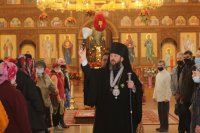 46-Пасхальная вечерня в Андреевском кафедральном соборе города Усть-Каменогорска