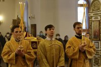 15-В Неделю святых отец епископ Амфилохий совершил Божественную Литургию в Андреевском кафедральном соборе