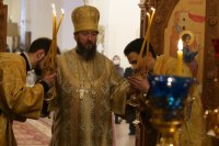 27-В Неделю святых отец епископ Амфилохий совершил Божественную Литургию в Андреевском кафедральном соборе