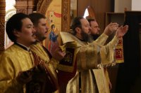 29-В Неделю святых отец епископ Амфилохий совершил Божественную Литургию в Андреевском кафедральном соборе