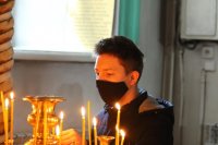 2-Божественная Литургия в Неделю Крестопоклонную в Воскресенском кафедральном соборе города Семипалатинска