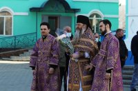 13-Божественная Литургия в Неделю Крестопоклонную в Воскресенском кафедральном соборе города Семипалатинска