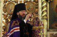 18-Божественная Литургия в Неделю Крестопоклонную в Воскресенском кафедральном соборе города Семипалатинска