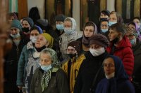 27-Божественная Литургия в Неделю Крестопоклонную в Воскресенском кафедральном соборе города Семипалатинска