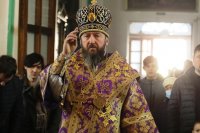 30-Божественная Литургия в Неделю Крестопоклонную в Воскресенском кафедральном соборе города Семипалатинска