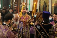 32-Божественная Литургия в Неделю Крестопоклонную в Воскресенском кафедральном соборе города Семипалатинска