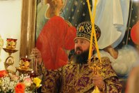 34-Божественная Литургия в Неделю Крестопоклонную в Воскресенском кафедральном соборе города Семипалатинска